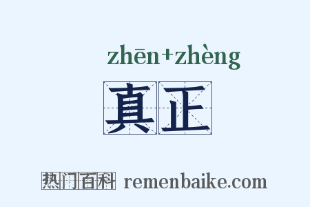 真正是什么意思的图片